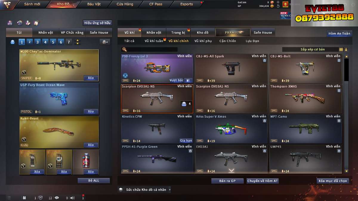 shop acc cf uy tin gia re